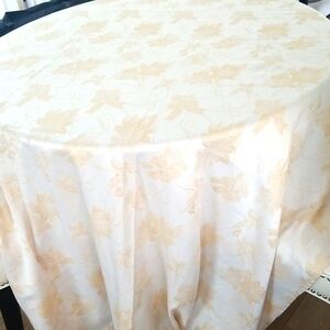 Vintage Metallic Table Cloth Made in Spain 56x115